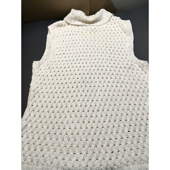 Vintage Genuine Sonoma Jean Co. 55 Linen 45 Cotton Sweater Ladies XL White - Picture 1 of 4